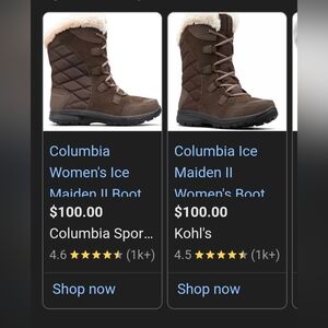 Columbia Ice Maiden II Brown Boots - Women sz 8.5